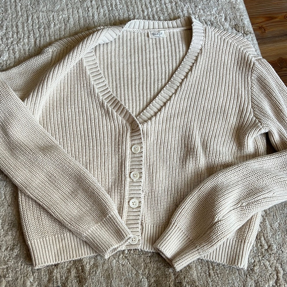 Tan pacsun cardigan/sweater